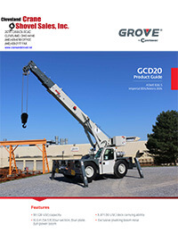 Grove GCD20 crane brochure