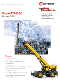 Grove RT765E crane brochure