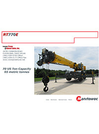 Grove RT770E crane brochure