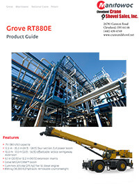 Grove RT880E crane brochure