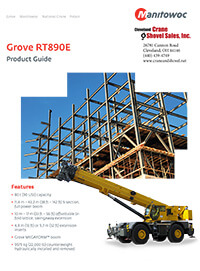 Grove RT890E crane brochure