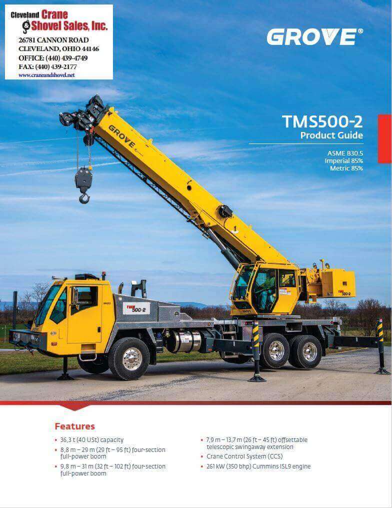 Grove TMS 500-2 crane brochure