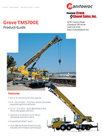 Grove TMS 700E crane brochure