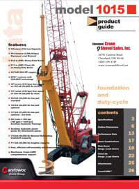 Manitowoc 1015 crane brochure
