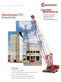 Manitowoc 777 crane brochure