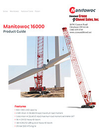 Manitowoc 16000 crane brochure